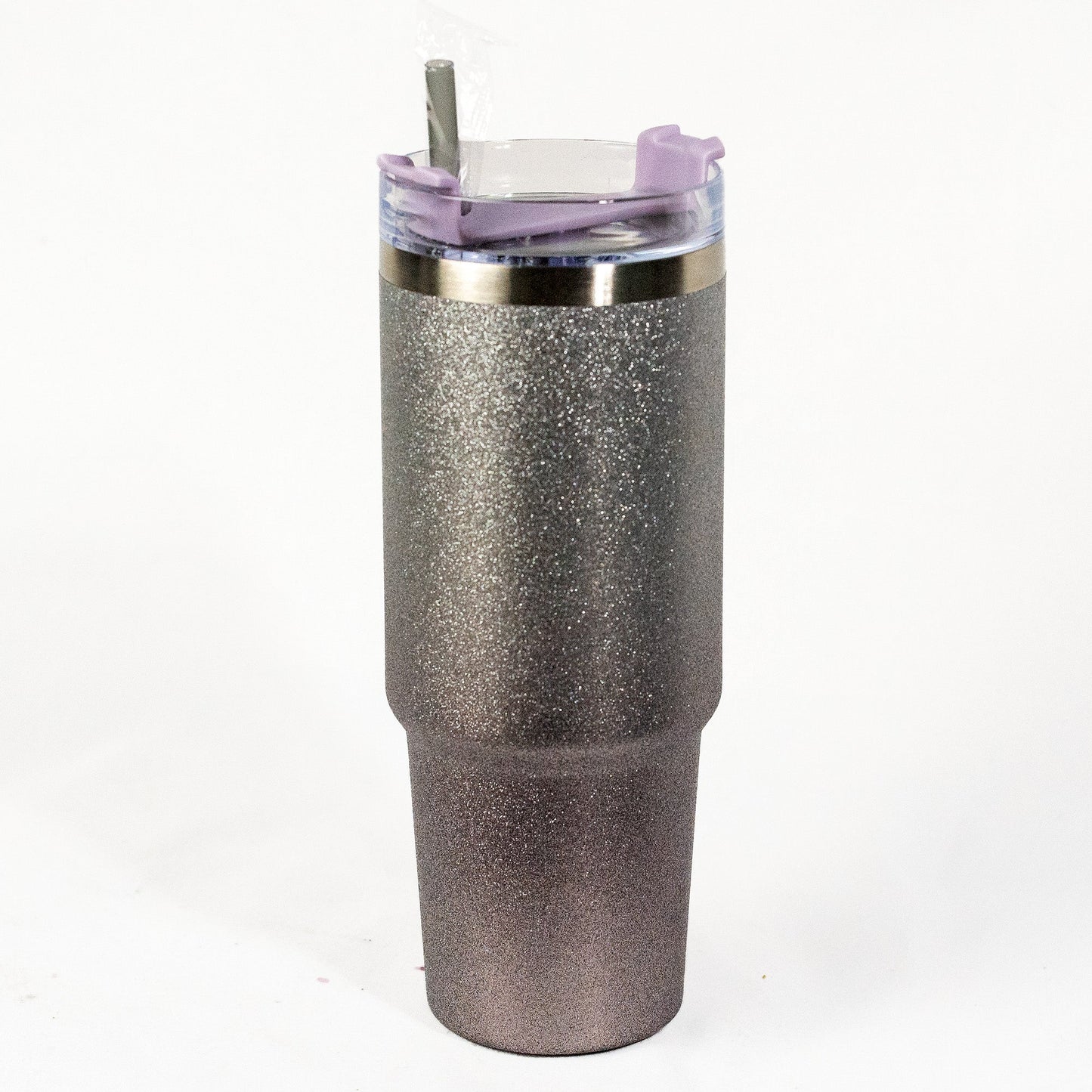 Vaso térmico con purpurina