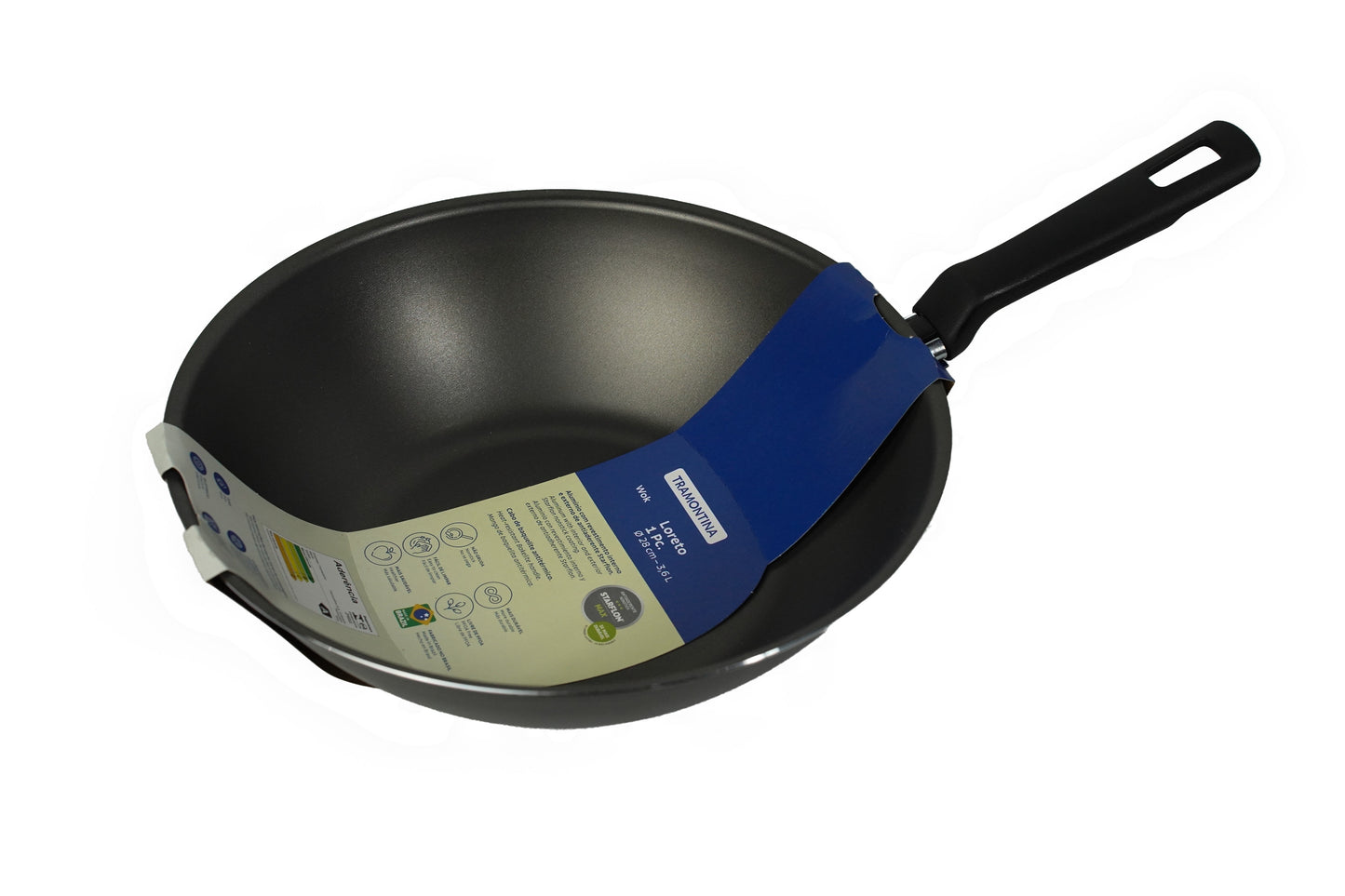 Wok de acero inoxidable - TRAMONTINA